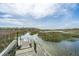 Private dock and scenic waterfront views at 755 Jumbo Ln, Edisto Island, SC 29438