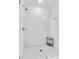 Modern shower with subway tile, a glass enclosure, and a sleek shower head at 825 Marsh Grove Ave, Mount Pleasant, SC 29464
