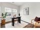 Bright home office with a modern desk, comfortable chair, and large window offering a pleasant view at 1017 Marsh Harrier Dr # Cc3-3-3, Ravenel, SC 29470