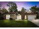 Charming one-story brick home featuring a well-maintained lawn and attached garage under a beautiful twilight sky at 106 Ruffin Rd, Summerville, SC 29486