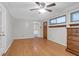 An airy living room featuring hardwood floors and natural light from the window at 1318 Foster St, Charleston, SC 29407
