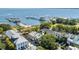 Aerial view of property highlighting neighborhood, nearby marina and convenient location at 15 N Adgers Wharf, Charleston, SC 29401