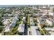 Aerial view of property showing the neighborhood setting near downtown and surrounding trees at 15 N Adgers Wharf, Charleston, SC 29401
