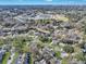 Aerial view of neighborhood near a school, showcasing the community and its amenities at 1652 Lauda Dr, Mount Pleasant, SC 29464