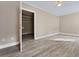 Spacious bedroom with light wood floors and a large open closet space at 1652 Lauda Dr, Mount Pleasant, SC 29464