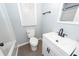 Bathroom with a white sink and black hardware at 20 Stratton Dr, Charleston, SC 29420