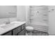 Spotless bathroom featuring a sleek vanity, tub, and updated finishes at 229 Night Heron St # 602, Summerville, SC 29486