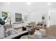 Neutral living room offers natural light, wood floors, and modern furnishings in an open-concept design at 229 Night Heron St # 602, Summerville, SC 29486