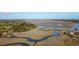 Exceptional aerial view showcasing the river and surrounding area at 2480 Royal Oak Dr, Johns Island, SC 29455