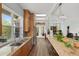 Open kitchen featuring wood cabinets, an island, and stainless steel appliances with backyard view at 2480 Royal Oak Dr, Johns Island, SC 29455