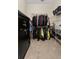 Organized walk-in closet with a safe and shelving, perfect for storage at 2480 Royal Oak Dr, Johns Island, SC 29455
