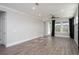 Bright living room featuring recessed lighting, modern ceiling fan, and sleek hard surface floors at 334 Dahlia Row Dr, Summerville, SC 29486