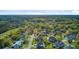 Birds eye view showing homes near a golf course, surrounded by tall trees and green spaces at 3584 Somerset Hills Ct, Mount Pleasant, SC 29466