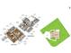 Detailed floor plan showcasing the layout of this property's first and second floors, and grounds at 3584 Somerset Hills Ct, Mount Pleasant, SC 29466