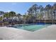 A tranquil swimming pool invites relaxation with its serene atmosphere and natural surroundings at 3584 Somerset Hills Ct, Mount Pleasant, SC 29466
