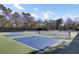 Multiple tennis courts await play and are surrounded by lush trees in a pleasant outdoor setting at 3584 Somerset Hills Ct, Mount Pleasant, SC 29466