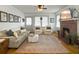 Relaxing living room features a fireplace, comfortable seating, and stylish decor at 402 N Hickory Street St, Summerville, SC 29483