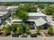 Exterior aerial shot of a brewery with an outdoor seating area, showcasing a social, inviting atmosphere at 4060 S Rhett Ave, North Charleston, SC 29405