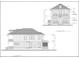 Architectural elevations displaying the front and side views of a two-story home design at 4235 Royal Harbor Rd, Hollywood, SC 29449