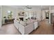 Comfortable living room with hardwood floors, fireplace and a large sectional couch at 4235 Royal Harbor Rd, Hollywood, SC 29449