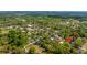 An aerial view showcases the neighborhood, lined with mature trees and traditional-style homes in a serene setting at 617 Hampton St, Walterboro, SC 29488