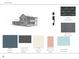 Exterior color palette including siding, foundation, trim, front door, shingles, and metal roof samples at 721 Blueway Ave, Summerville, SC 29486