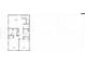 Detailed second floor floorplan featuring three bedrooms, two bathrooms and a staircase at 721 Blueway Ave, Summerville, SC 29486