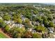 Aerial view of a suburban neighborhood with tree-lined streets and well-maintained homes at 956 Provincial Cir, Mount Pleasant, SC 29464