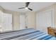Comfortable bedroom featuring a ceiling fan, closet, and neutral color scheme at 109 Dan Miler Ln, Summerville, SC 29483