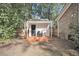 Backyard shed with wood deck offering extra space for storage or hobbies near the residence at 109 Dan Miler Ln, Summerville, SC 29483