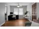 Bright office features hardwood floors, a ceiling fan, and an abundance of natural light at 1113 Smithfield Pl, Hanahan, SC 29410