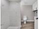 Bathroom showcases marble tile shower and vanity at 1249 Sumner Ave, North Charleston, SC 29406