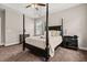 Relax in this primary bedroom featuring a tray ceiling and plush carpeting at 135 Marshside Dr, Summerville, SC 29485
