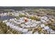 An aerial view of a real estate property in a neighborhood close to the water at 1466 Mizzen Aly, Johns Island, SC 29455