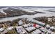 An aerial view of real estate property located in a neighborhood close to the water at 1466 Mizzen Aly, Johns Island, SC 29455