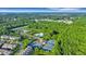 Beautiful aerial view of community amenities including tennis courts and swimming pools surrounded by lush greenery at 1857 W Canning Dr, Mount Pleasant, SC 29466