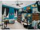 Blue bedroom featuring a lofted bed and ample natural light at 213 Travelers Rest Blvd, Summerville, SC 29485
