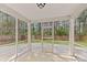 Relaxing screened porch with views of the wooded backyard and a concrete floor at 215 Overcup Loop, Summerville, SC 29486