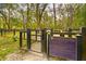 Bridgewater Dog Park entrance gate and signage at 2519 Rutherford Way, Charleston, SC 29414