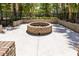 Outdoor brick fire pit sitting on a concrete slab surrounded by a fence at 2519 Rutherford Way, Charleston, SC 29414