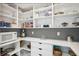 Spacious pantry with abundant shelves, stocked with a variety of food items and appliances at 3 Lauden Blvd, Isle of Palms, SC 29451