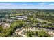 Wide aerial view displaying the community nestled among mature trees, with pond, and neighborhood streets at 3010 Emma Ln, Mount Pleasant, SC 29466