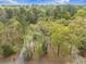 An areal view of a wooded lot featuring large mature trees and a winding driveway at 306 Teakwood Dr, Walterboro, SC 29488