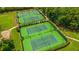 Well-maintained tennis courts surrounded by lush greenery, providing a great recreational amenity at 3466 Yarmouth Dr, Mount Pleasant, SC 29466