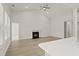 Spacious living room featuring a fireplace, cathedral ceilings, and an open concept layout at 347 Wappoo Trace Ln, Summerville, SC 29486