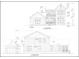 Detailed front and right elevation blueprints illustrating the design and dimensions of the house at 4155 Jean Laffite Rd, Hollywood, SC 29449