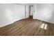 Bedroom with fresh paint, new doors, and hardwood floors at 4412 Abby Dr, North Charleston, SC 29418