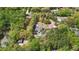 An aerial shot of a private residence with a pool and a sprawling canopy of trees at 4429 Highway 162, Hollywood, SC 29449