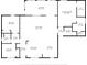 A detailed floorplan displaying dimensions for each room in the home at 4429 Highway 162, Hollywood, SC 29449