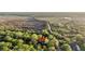 Aerial view of wooded property surrounded by nature trails at 506 Fairington Dr, Summerville, SC 29485